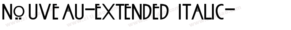 Nouveau-Extended Italic字体转换